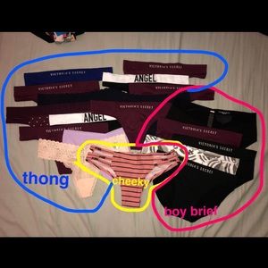 VS/PINK/AERIE underwear